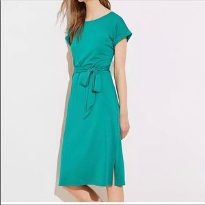 NWT Loft Dolman Tie Waist MIDI Dress Size Large